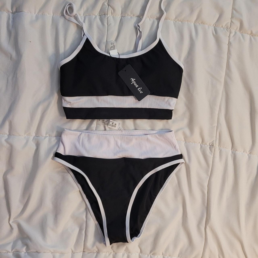 Anne Cole Black and White Women's Swim Set